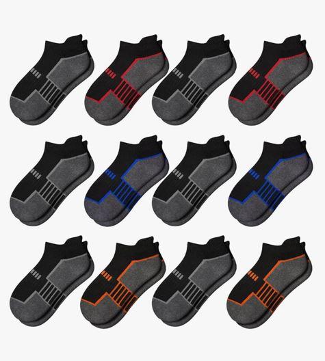 Comfoex 10 Pairs Boys Socks - Ankle Low Cut Athletic Half Cushioned Short Socks For Kids 4-6-Years Old