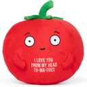 Big Tender Tomato Plushie - Super Soft Stuffed Animal | Adorable Love Gift for Boyfriend, Girlfriend, Husband, Wife, Mom, Dad, Kids, or Best Friend | Valentines Day Gifts for Her or Him