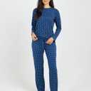 Real Essentials 2 Pack: Women's Pajama Set - Choose from Short Sleeve with Pocket or Long Sleeve without Pocket