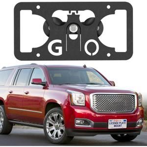 No Drill Front License Plate Bracket Mount Kit Compatible with GMC Yukon Yukon 2015-2025, Front Bumper License Plate Mounting Kit