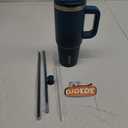 BJPKPK Tumbler With Handle And Straw 30oz Insulated Tumbler Cups With Lid Stainless Steel Travel Coffee Mug,Indigo Black