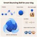 Invengo Interactive Dog Ball, Automatic Rolling Dog Toys with 3 Play Modes, E-TPU Material Dog Balls, IP65 Waterproof Interactive Dog Toys for Medium Dogs(Blue)