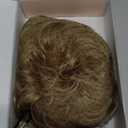 REECHO Hair Topper, Short Wiglet Hair Topper for Women with Thinning Large Coverage Synthetic Top Crown Hairpiece for Women - Dark Blonde