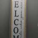 Welcome-ish Sign for Front porch Standing 45"X9" Large Outdoor Welcome Tall Vertical Funny Signs for Home Outside Door Wall Decor (Wood)