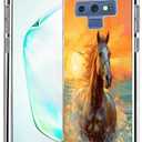 ZHONGWEI Clear Phone Case Compatible with Samsung Galaxy Note 9 with Horse-aa34 - Sleek Protection with Style and Durability for Any Smartphone Model.