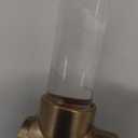 Amerock BH36062CCZ | Clear/Champagne Bronze Towel Ring | 5-7/16 in (138 mm) Length Towel Holder | Glacio | Hand Towel Holder for Bathroom Wall | Small Kitchen | Bath Accessories