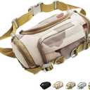 Large Tactical Fanny Pack for Men and Women Camo Waist Bag for Travel, Fishing Tackle Bag, Hunting, and Hiking Pack