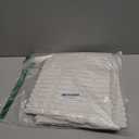 Pack of 2 Corduroy Decorative Throw Pillow Covers 18x18 Inch Soft Striped Pillow Covers Modern Farmhouse Home Decor for Sofa Living Room Couch Bed(Cream White)