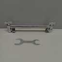 Adjustable Shower Arm Extension, Stainless Steel Shower Extension Arm, Easy to Adjust, Leakproof Elegant Shower Arm Universal Connection for Various Shower Heads (OEM Chrome)