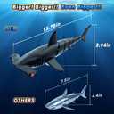 Remote Control Shark Toys High Simulation,Water Toys for Kids, High Simulation Shark for Pool & Bath, Ideal Gifts for Boys Ages 6+ (Gray)