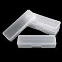 4 PCS Transparent Storage Boxes for Nail Tool, Plastic Nails Storages Manicures Tool Boxs Personal Nails Boxs Storages Case Nail Implement Storage Box Personal Box for Manicure Pedicure Kit