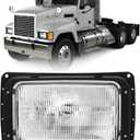 Headlight fit for Mack CH613 CH600 Truck RD400&600 Truck DOT/SAE Approved Left Driver Side