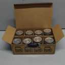 Small Mason Jar Shot Glasses with Lids (8pc Set) 2oz Tiny Glass Jars with Handles for Adult Party Favors, Juice, Alcohol, Unique Funny Shot Glass, Moonshine Shooter, Cute Mini Beer Mug, Christmas Gift