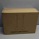 2 Pack 7.2-Inch Globe Pendant Lights, Mid Century Gold Pendant Light Fixtures, Globe Pendant Lights Kitchen Island with Milk Glass Shade Adjustable Hanging Fixture for Dining Room (Bulbs not Included)