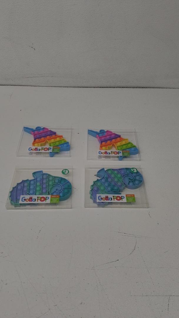 Push & Pop Bubble Fidget Sensory Toy 4 Pack