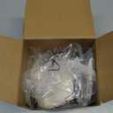 Leyndo Paper Mache Art Mask White Craft Masquerade Masks and Gem Stickers DIY Blank Mardi Gras Halloween Cosplay Party