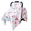2 x 80S Muslin Car Seat Cover for Babies - Soft & Breathable Infant Carrier Canopy, Lightweight Sunshade for Summer, Universal Fit for Baby Boys & Girls