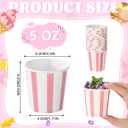 Zeyune 500 Pieces 5 oz Ice Cream Cups Disposable Bulk Ice Cream Bowls Yogurt Dessert Cups Disposable Soup Bowls for Snack Hot or Cold Food, Wedding Baby Shower Birthday Party Supplies, 10 Colors