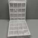 16 Grid Storage Rack, White 11"x15"