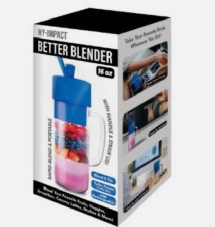 Better Blender Turbo Power USB Rechargeable 16 Oz