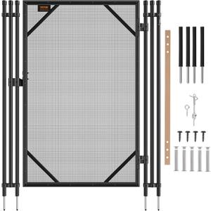 VEVOR Pool Fence Gate, 4 x 2.5 FT Pool Gate for Inground Pools, Pool Safety Fence Gate Kit with Stainless Steel Latch, Removable Pool Fencing, Easy DIY Installation