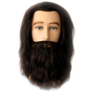Celebrity Mr. Sam Cosmetology Human Hair Manikin with Beard