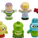 Fisher-Price Little People Toddler Toy Disney Toy Story 7 Friends Figure Set with Woody & Buzz Lightyear for Pretend Play Ages 18+ Months