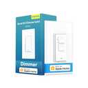 meross Smart Dimmer Switch Single Pole Supports Apple HomeKit, Alexa Google Assistant & SmartThings, 2.4GHz WiFi Light Switch for Dimmable LED, Neutral Wire Required, Remote Control Schedule, 1 Pack