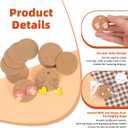 Tanstic 600Pcs Round Earring Display Cards Kit, 40mm/1.57" Earring Cards, Earring Card Holder, Earring Packing Cards with Earring Backs and Self-Sealing Bags for Jewelry Display(Brown), Small