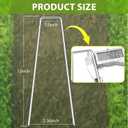 Landscape Staples 12 Inch, 200 Pack U-Shaped Galvanized Garden Stakes, 8 Gauge Heavy Duty Ground Stakes for Outdoor Decorations, Fixed Irigation Tubing, Fence,Weed Barrier Fabric