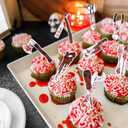 6 x Ephlyn 32Pcs DIY Halloween Knife Cupcake Toppers Halloween Cake Decorations For Party Zombie Theme Party Decoration Supplies