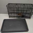 Amazon Basics Durable, Foldable Metal Wire Dog Crate with Tray, Single Door, 30 x 19 x 21 in, Black