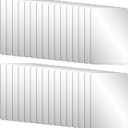32 Pcs Flexible Shatterproof Plastic Mirror, 4'' x 6'' Acrylic Mirror Tiles Bulk for Wall Decor, Self-Adhesive Double-Sided Wall Mirror Sheet for Bathroom Bedroom Home Decor DIY Art Craft Supply