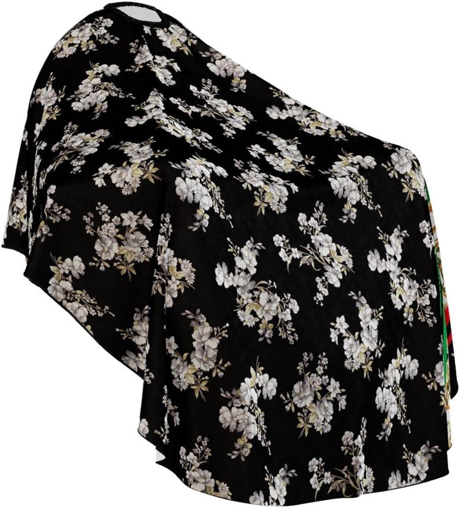 Professional Barber Cape - Hair Cutting Cape with Adjustable Neck Closure, Salon Quality Styling Cape for Hairdressers and Barbers - Tiger