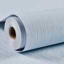 Haimin Grasscloth Wallpaper Textured 24in X 393in Fabric Contact Paper Light Blue Wall Paper Textured Linen Peel and Stick Self-Adhesive Thick Vinyl Embossed Film Wallpaper, Light Blue 