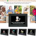 Digital Calendar Dementia Alarm Clock with Day and Date for Elderly - 15 Alarms 5 Colors Display Large Display Alzheimers Clock Large Digital Clock for Seniors (7in Black)