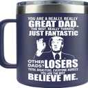 Gifts for Dad from Daughter, Son - Father's Day Gifts for Dad, Men - Dads Birthday Gift Ideas, Happy Birthday Gifts For Dads, Fathers - Best Dad Ever Gift, Best dad Mug, 14 Oz Coffee Mug For Dad