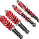 KIMISS 250mm Adjustable Shock Absorber for 50cc-125cc Dirt Pit Bike ATV Go Kart, Front Rear Suspension Spring with Damper