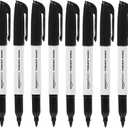 Amazon Basics Fine Tip Point Permanent Markers for Office, School, and Home Use, Black, 24 Pack