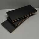 BAYKA Floating Shelves for Wall, Wall Mounted Rustic Wood Shelves for Bathroom, Bedroom, Living Room, Kitchen, Hanging Shelf for Books/Storage/Room Decor with 22lbs Capacity (Black, Set of 3, 15.7in) (A. Black - Universal Classic Style)