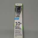 Cell Candy - Braided Charge & Charge Sync Cable - Micro-USB - 10 Foot - Silver