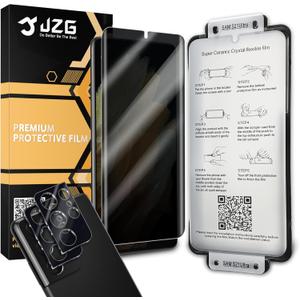 2 Pack for Samsung Galaxy S21 Ultra Privacy Screen Protector - Ceramic Film, 2 Pac Camera Protector, Supports Fingerprint Recognition, Anti-Spy, Scratch Self-Healing, HD Screen Protector