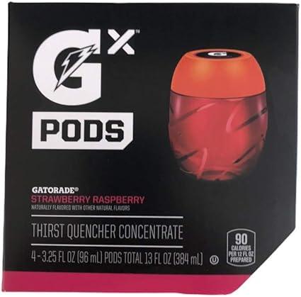 Gatorade GX Pods, Strawberry Raspberry, 3.25oz Pods (16 Pack), One Size