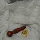 1PCS Wax Seal Stamp Head 1PCS Removable Wooden Handle,3D Embossed Rectangle Vintage Texture Brass Head Wax Stamp Retro Photo Frame Wax Seal Stamp Kit For Card Envelope Wedding Invitations Scrapbooking