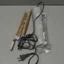 Electric Knife Cordless, Electric Bread Knife with 4 Stainless Steel Blades, Safety Lock Switch, Electric Cutting Knife for Meats, Poultry, Bread, Cheese & More (Gray)