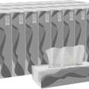 Georgia-Pacific Pacific Blue Basic 2-Ply Facial Tissue (47410), 100 Sheets Per Box, 30 Flat Boxes Per Bulk Case