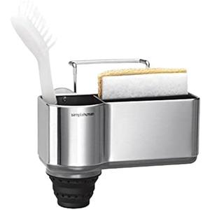 simplehuman Sink Caddy Sponge Holder, Brushed Stainless Steel