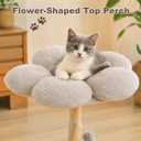 Multi-Level Modern Solid Cat Tree for Indoor Medium-Large Cats
34" Natural Solid Wood Cat Tower, Scratching Post, Cloud-Soft Flower Perches, Large Hammock and Toy Ball, 23.62"L x 18.9"W x 33.86"H