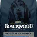 Blackwood Sensitive Skin & Stomach Dry Dog Food, Catfish Meal & Brown Rice with Ancient Grains, 24 Pound Bag with Prebiotics & Probiotics to Promote Gut Health