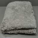 Clara Clark Bathroom Rugs, Ultra Soft Shaggy Bath Rugs - Bath Mats for Bathroom, Machine Wash, Non Slip Backing Rubber, 32 x 48 Inches, Silver Bathroom Rug Set